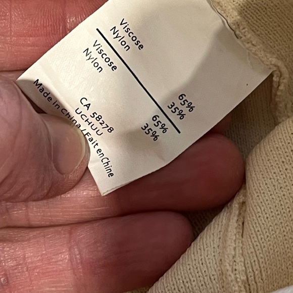 UCHUU - Beige Wide-Leg Knit Pants (Estimated S/M) - Picture 3 of 11